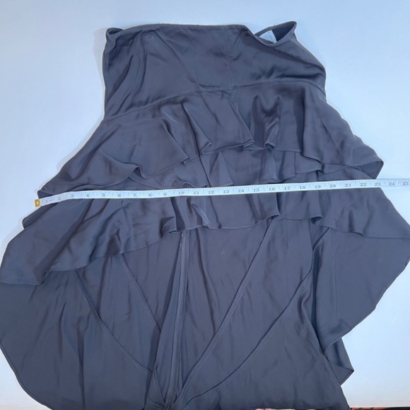 Zara Women Black Layered One Shoulder Dress Size Small - Picture 11 of 13